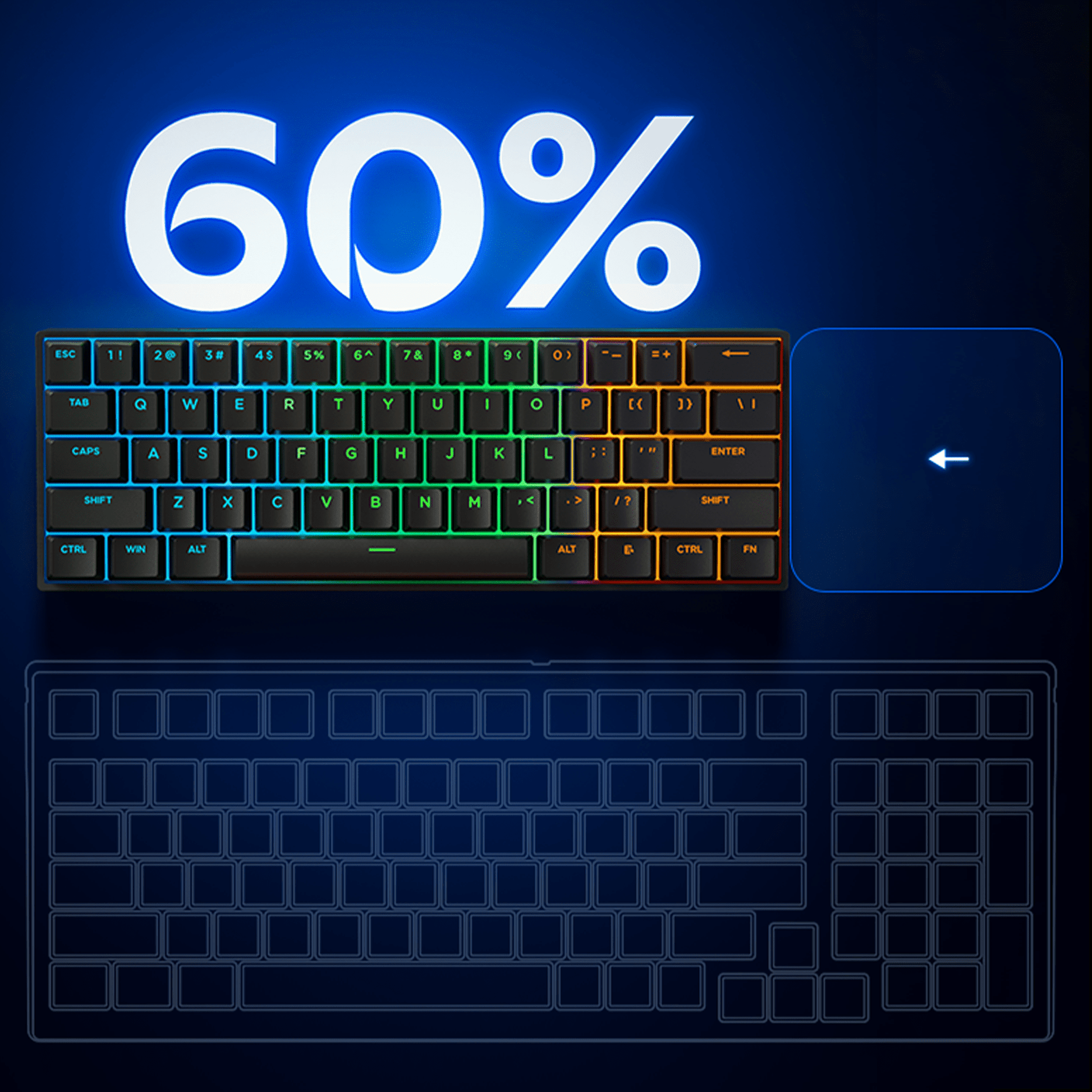 MCHOSE Ace 60 Pro – Teclado Gaming Hall Effect Magnético 8KHz - Exotic Gear